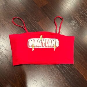 UMD Lightning Bolt Crop Tank